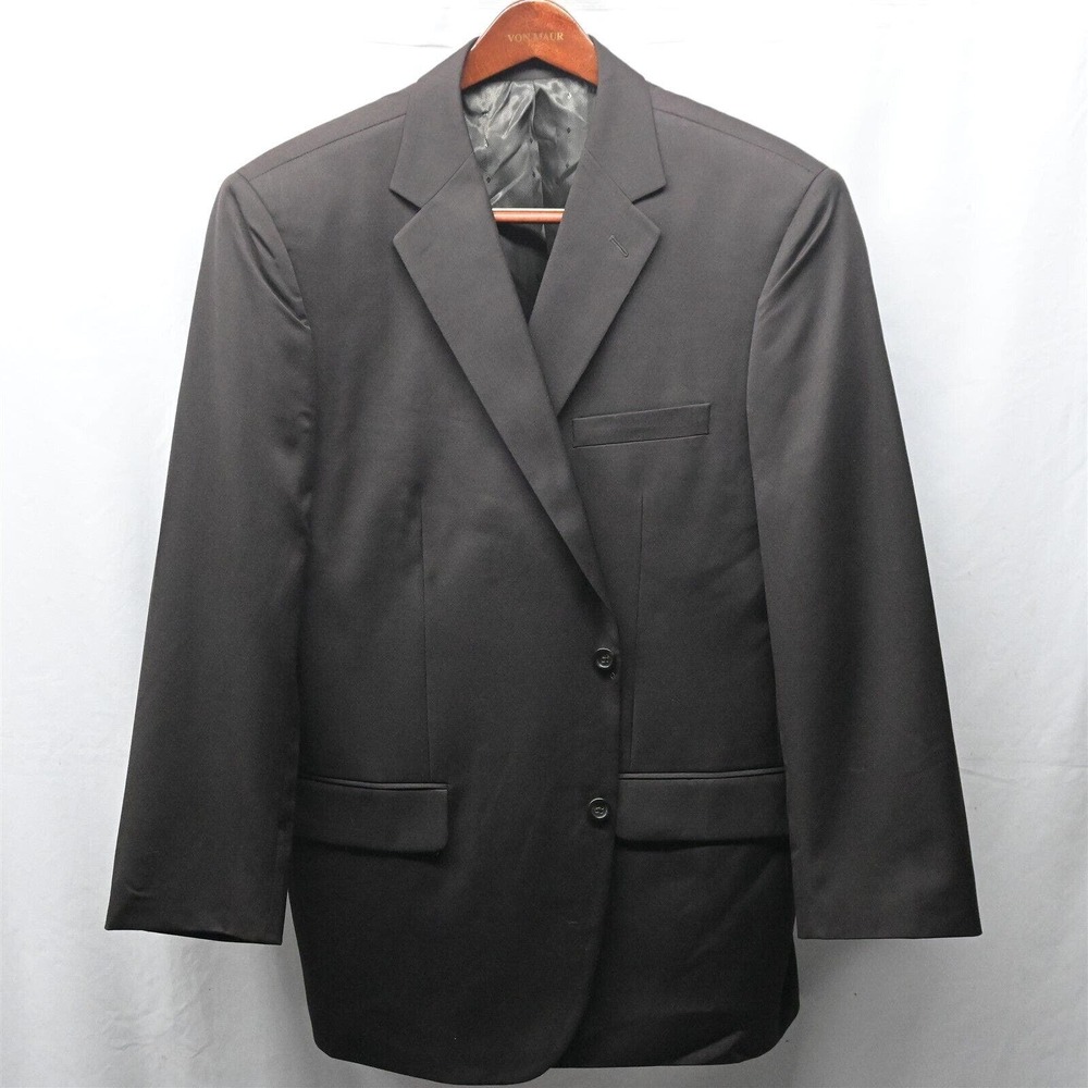 Joseph Feiss 46R Brown Superfine Wool 2 Button Blazer‎ Suit Jacket Sport Coat